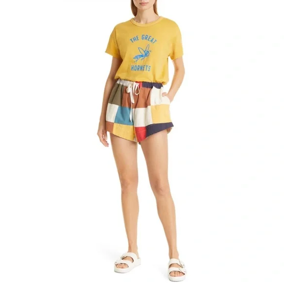 NWT THE GREAT. The Boxy Crewneck Hornet Graphic Tee - Picture 3 of 8